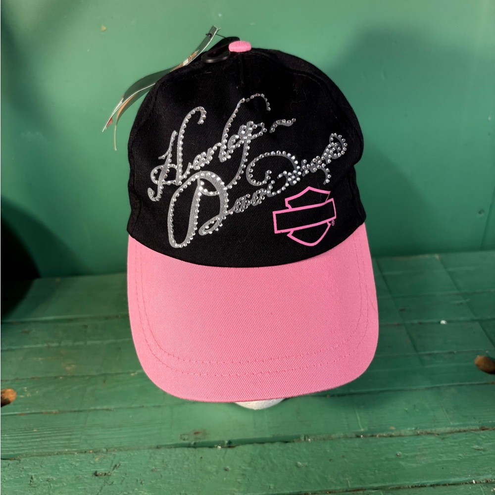 Harley-Davidson Kids Hat in Black and Pink